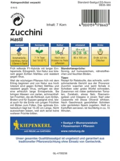 Zucchini Mastil F1 | Zucchinisamen Von Kiepenkerl