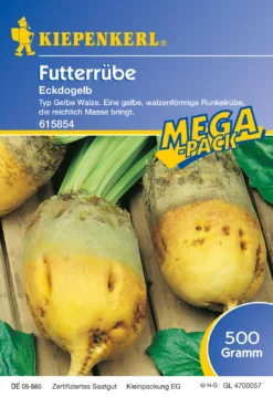 Futterrübe Eckdogelb (500 G) | Runkelrüben- &amp; Futterrübensamen Von Kiepenkerl