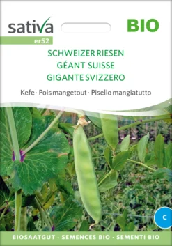 Zuckererbse Schweizer Riesen | BIO Zuckererbsensamen Von Sativa Rheinau