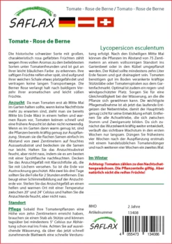 Tomate Rose De Berne | Tomatensamen Von Saflax