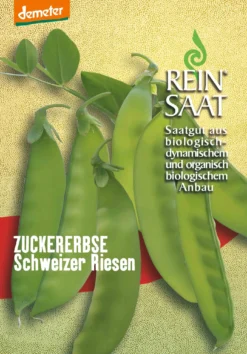 Zuckererbse Schweizer Riesen | BIO Zuckererbsensamen Von Reinsaat