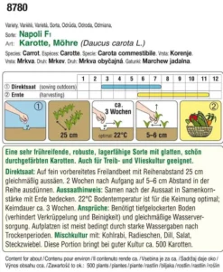 Karotte Napoli F1 | Karottensamen Von Austrosaat