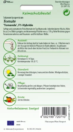 Tomate Tomande (LSdC) | Fleischtomatensamen Von Samen Pfann