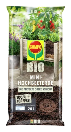 Mini-Hochbeeterde Torffrei (20 L) | BIO Erden Von COMPO