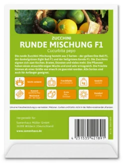 Zucchini Runde Mischung F1 | Zucchinisamen Von Samenhaus Saatzucht