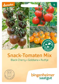 Snack-Tomaten Mix | BIO Tomatensamen Von Bingenheimer Saatgut -Indoor Gärtnern Verkaufe 559100 BIO Snack Tomaten Mix G698 N05 bi 0