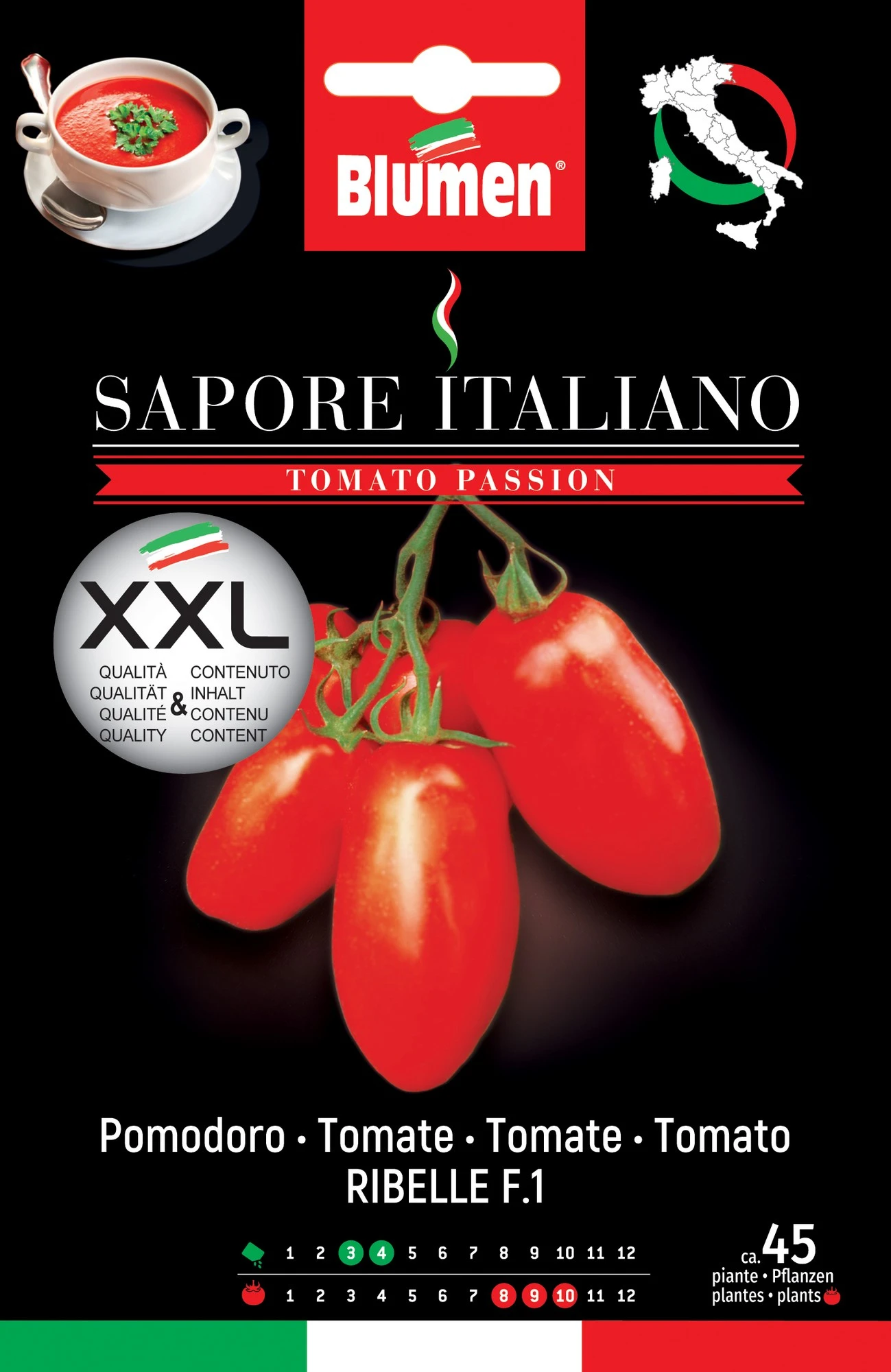 Tomate Sapore Italiano Ribelle F1 | Tomatensamen Von BLUMEN Group 1 Tomate Sapore Italiano Ribelle F1 | Tomatensamen Von BLUMEN Group